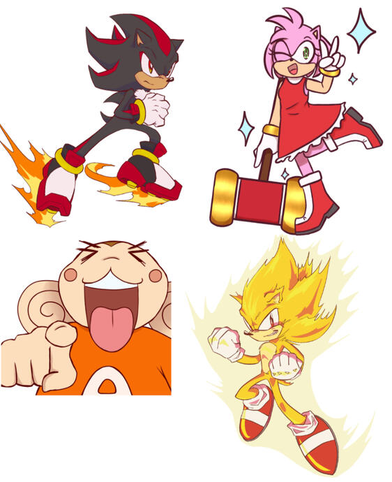 SEGA sticker designs #1