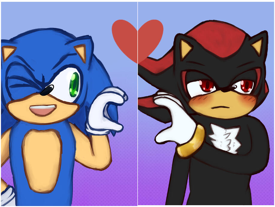 Sonic and Shadow photocards
